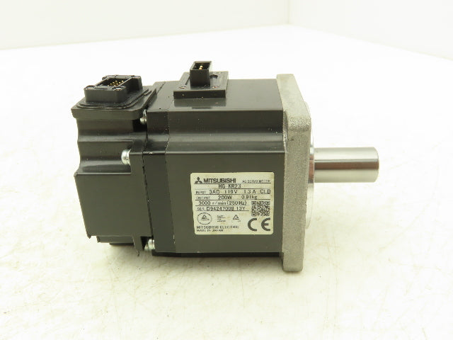 Mitsubishi HG-KR23 AC Servo Motor 119V 3PH 200W 3000 RPM