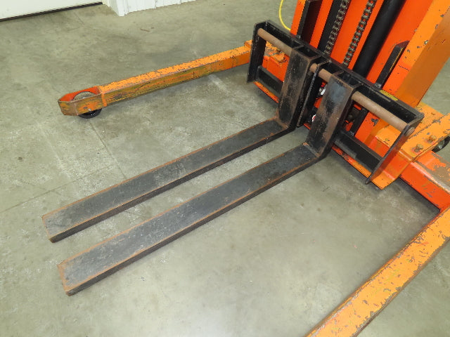 Presto PSA2762 Manual Walkie Straddle Pallet Stacker 12V Lift 2700 Lb 60" Truck