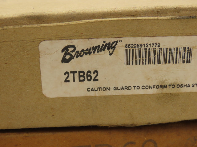 Browning 2TB62 2 Groove Pulley A-B Belt 6.5"-OD Split Taper P1 Bushing Lot Of 2