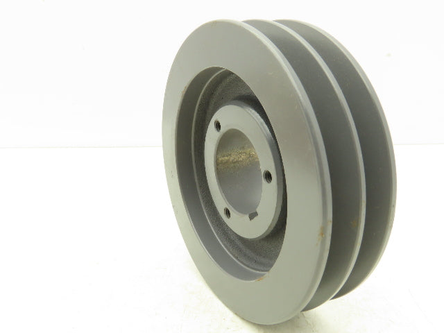 Browning 2TB62 2 Groove Pulley A-B Belt 6.5"-OD Split Taper P1 Bushing Lot Of 2