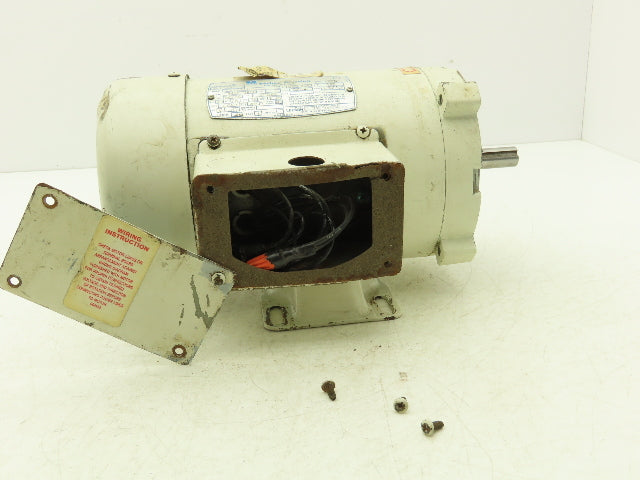 Leeson Sethco C4T34FK5C Pump Motor 1Hp 3450 RPM 230/460V 3PH RS56C 5/8"Shaft