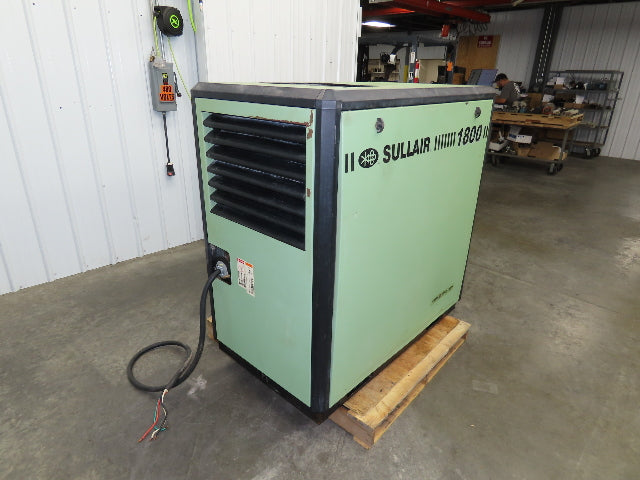 Sullair 1809/A Rotary Screw Air Compressor 125 PSI 25 HP 460V 63371 hrs