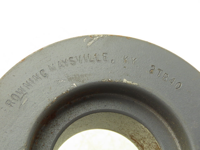 Browning 2TB40 V-Belt Pulley 2 Groove A-B Belt 4.35"OD P1 Bushing Lot Of 2