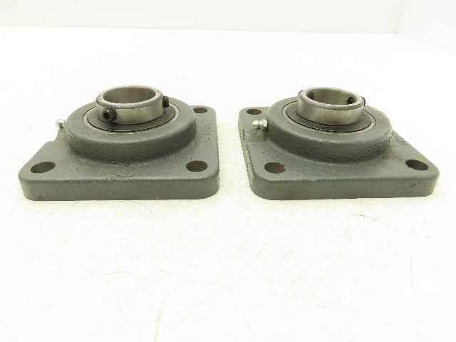 Browning VF4S-219 Flange Bearing 30mm Locking Set Screws 4 Bolt Lot Of 2