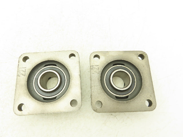 Browning VF4S-219 Flange Bearing 30mm Locking Set Screws 4 Bolt Lot Of 2