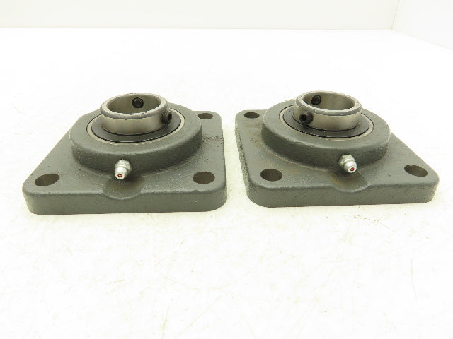 Browning VF4S-219 Flange Bearing 30mm Locking Set Screws 4 Bolt Lot Of 2