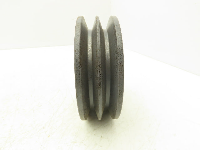 Browning 2Q5V52 2 Groove V-Belt Pulley 5.2"OD 5V Belt Q1 Bushing Lot Of 2