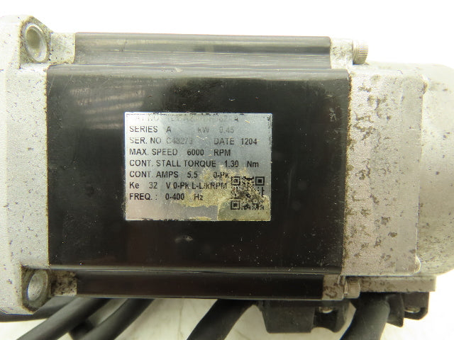 Allen Bradley TLY-A230T-HJ62AA AC Servo Motor 0.45kW 6000 RPM 230VAC 3Ph 5.5A