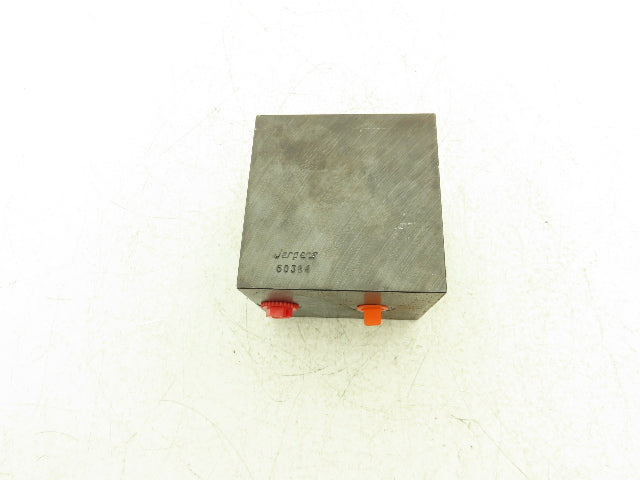 Jergens 60384 Block Style Double Acting Hydraulic Cylinder 1" Stroke 5000 PSI