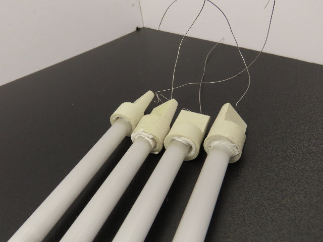 Quartz Glass Tube Heating Element 9x575mm Pre-Heat Conveyor 22.5" Lot of 4