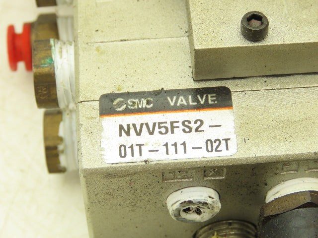 SMC NVV5FS2-01T-111-02T 11-Station Pneumatic Solenoid Valve Manifold Assembly