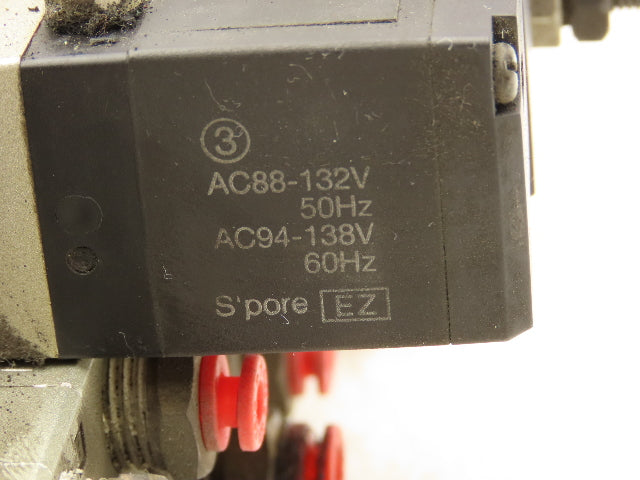 SMC NVV5FS2-01T-111-02T 11-Station Pneumatic Solenoid Valve Manifold Assembly