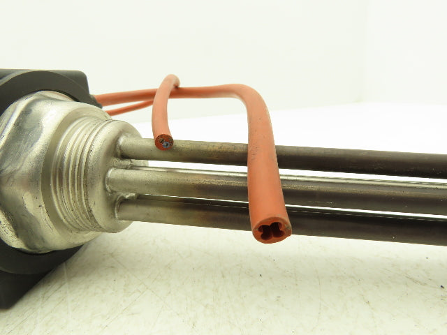 DEW 5E698 Immersion Tube Heater Element 2000W 480V 3PH 1.5" Screw Plug 11"L