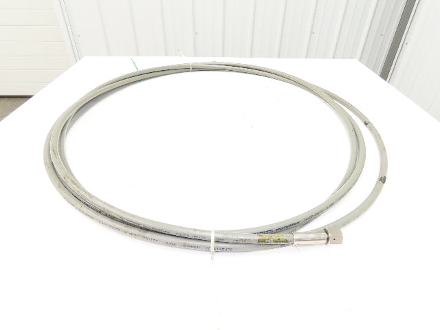 Parker 2440D-05V37 Polyflex 8.0mm 5/16" x 30' Hose Max WP 21750PSI 3/4-18 Flair
