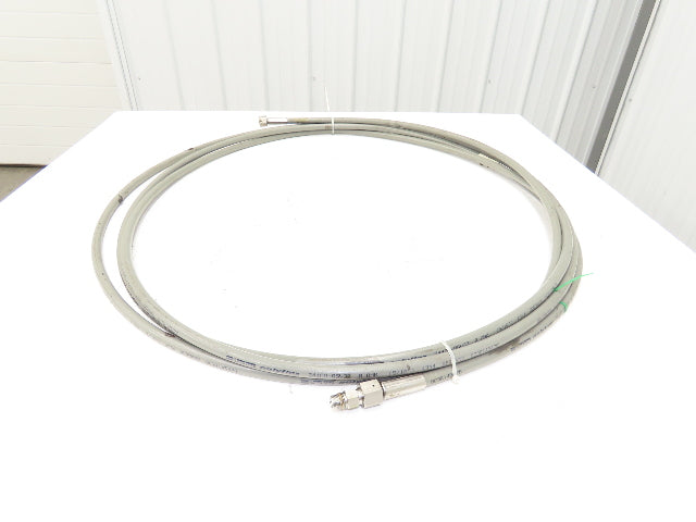 Parker 2440D-05V37 Polyflex 8.0mm 5/16" x 30' Hose Max WP 21750PSI 3/4-18 Flair