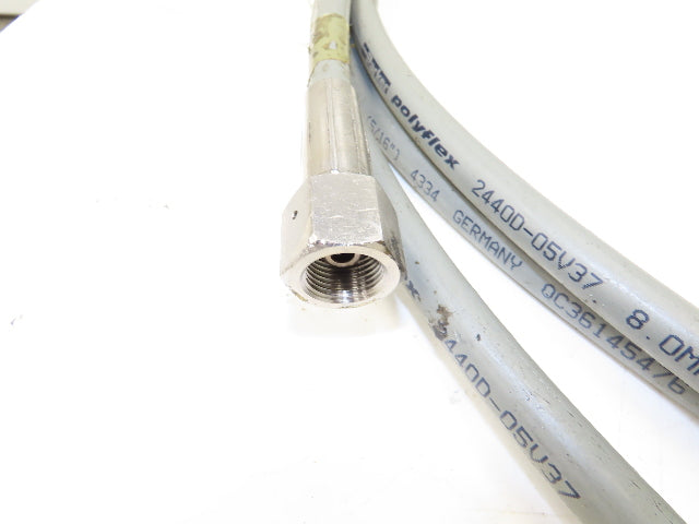 Parker 2440D-05V37 Polyflex 8.0mm 5/16" x 30' Hose Max WP 21750PSI 3/4-18 Flair