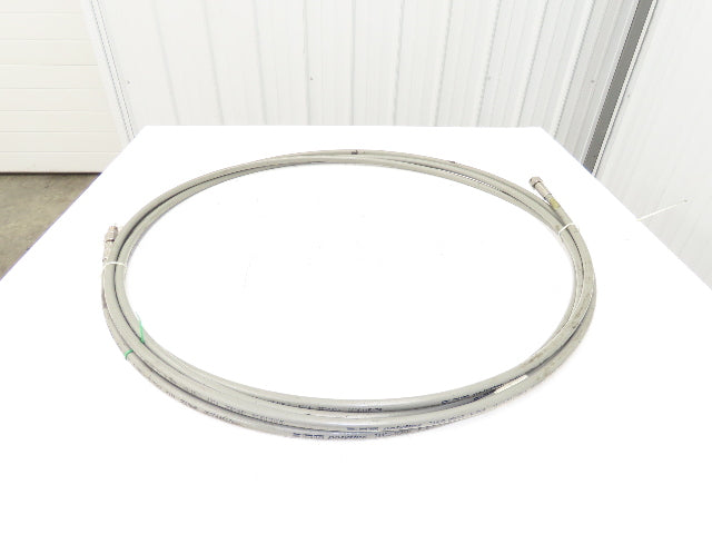 Parker 2440D-05V37 Polyflex 8.0mm 5/16" x 30' Hose Max WP 21750PSI 3/4-18 Flair