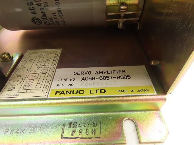 Fanuc A06B-6057-H005 Servo Drive Amplifier