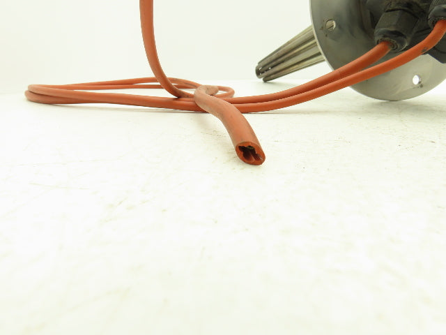 DEW 5E703 Immersion Tube Heater Element 4kW 480V 3PH 2" Screw Plug 14.5"L