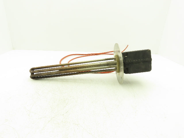 DEW 5E703 Immersion Tube Heater Element 4kW 480V 3PH 2" Screw Plug 14.5"L