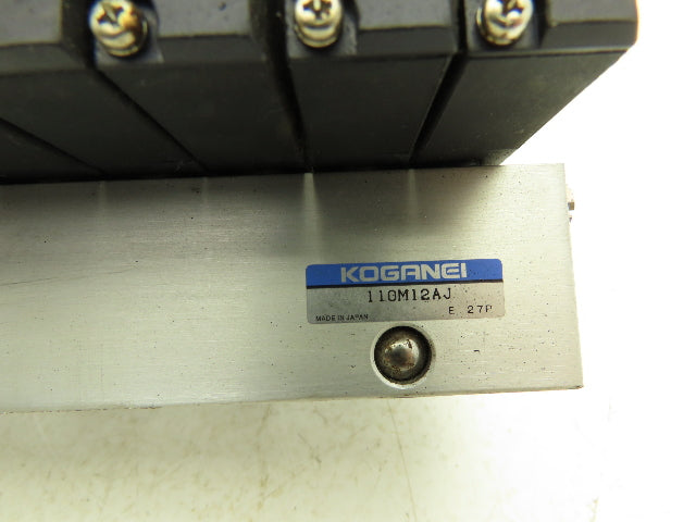 Koganei Pneumatic Solenoid Valve 10-Station W/Single Supply Manifold 24V