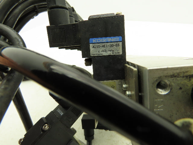 Koganei Pneumatic Solenoid Valve 10-Station W/Single Supply Manifold 24V
