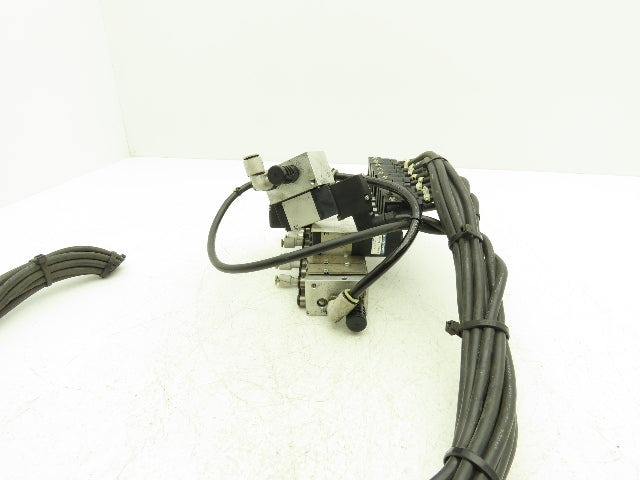 Koganei Pneumatic Solenoid Valve 10-Station W/Single Supply Manifold 24V