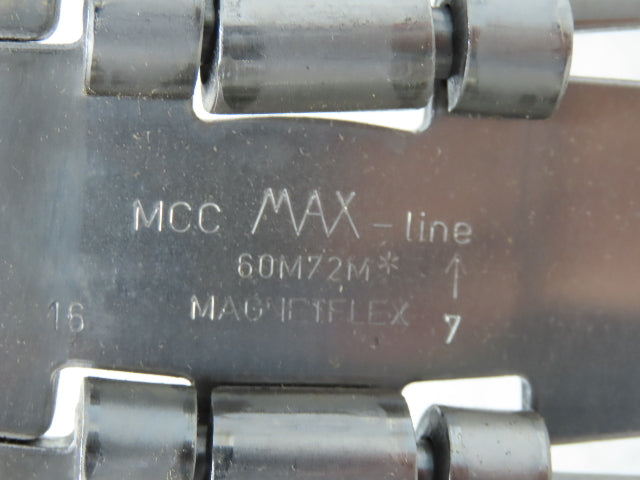 MCC 60M72M 7.5" Magnetflex Max-Line Stainless TableTop Flex Conveyor Chain 10'