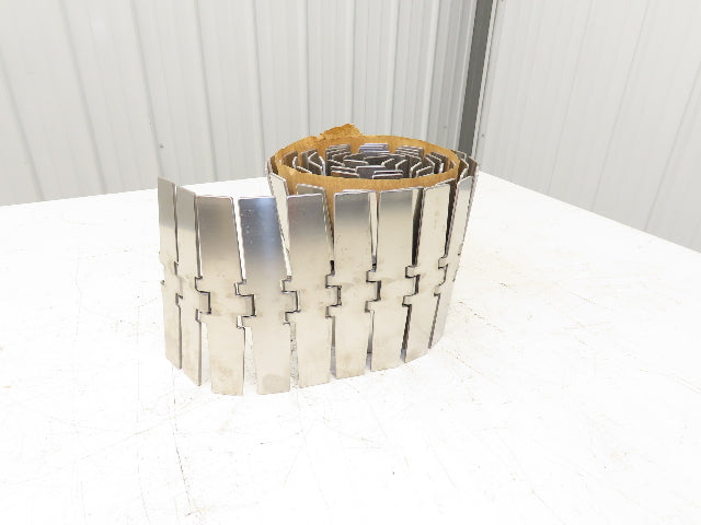 MCC 60M72M 7.5" Magnetflex Max-Line Stainless TableTop Flex Conveyor Chain 10'
