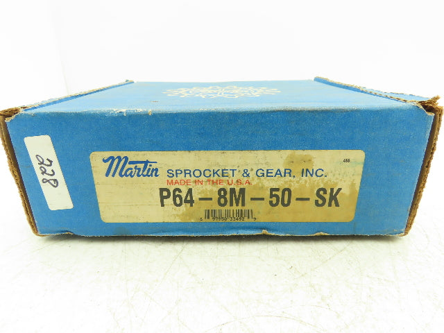 Martin P64-8M-50-SK Belt Sprocket 8mm Pitch 50mm Belt Width 64 Teeth QD Bushed