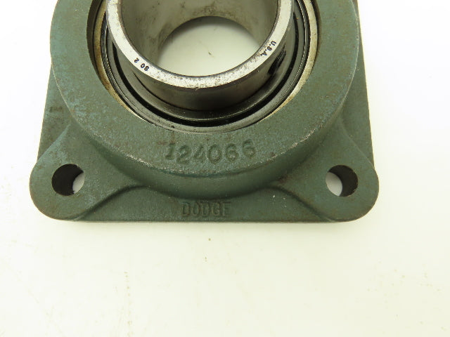 Dodge 124066 Flange Mount Bearing 2" Bore 4 Bolt Set Screw Locking Cast Iron