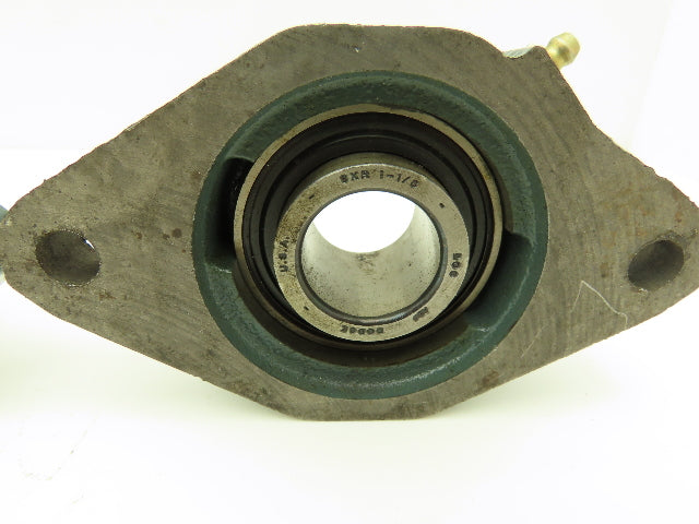 Dodge 128502 1 1/8 Flange Bearing 1 1/8" Bore 2 Bolt No Locking Collar Lot Of 2