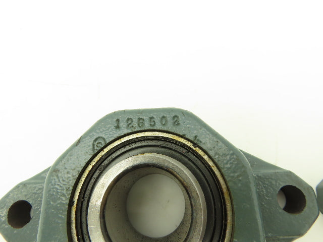 Dodge 128502 1 1/8 Flange Bearing 1 1/8" Bore 2 Bolt No Locking Collar Lot Of 2