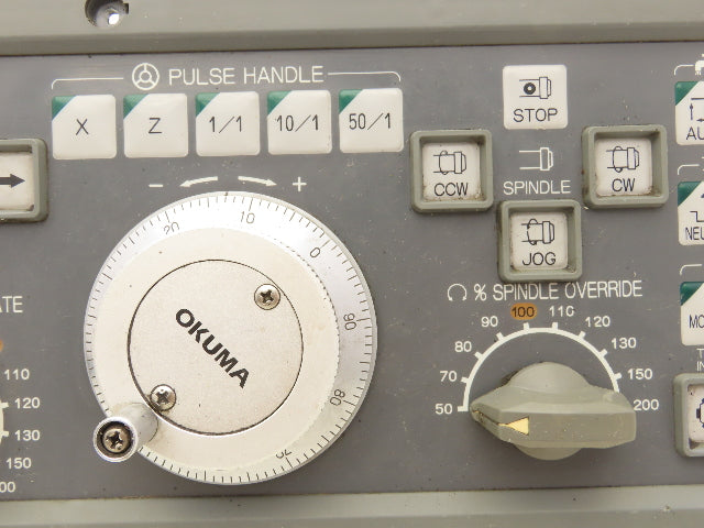 Okuma E0105-566-055-6 HMI Keypad Operator Control Panel With E-Stop & MPG Wheel