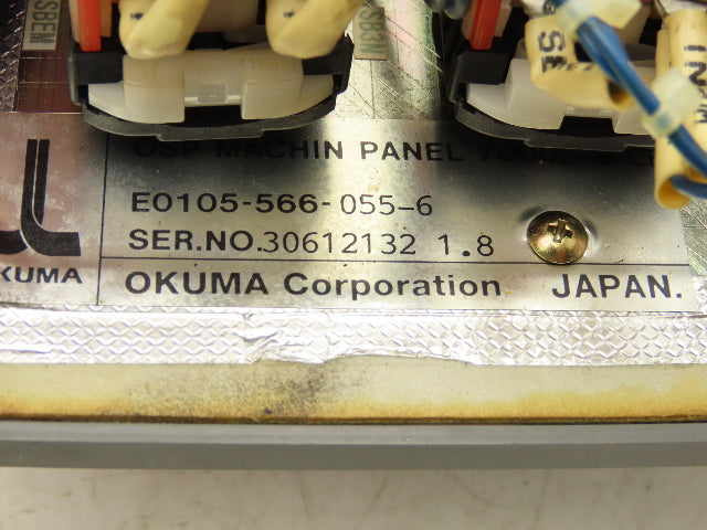 Okuma E0105-566-055-6 HMI Operator Control Panel With E-Stop & MPG Wheel *Read