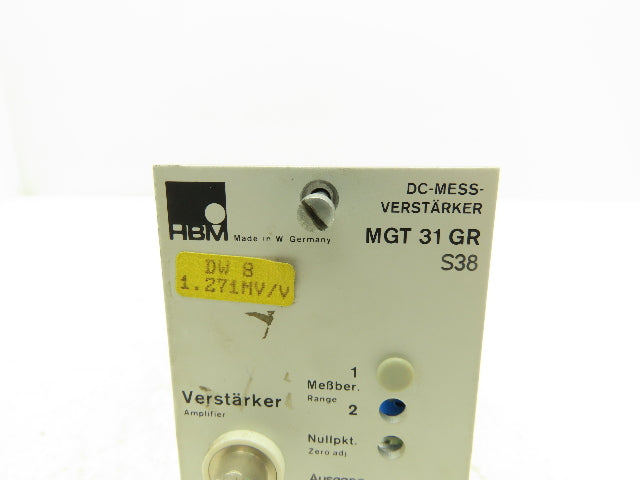 Hottinger Baldwin Messtechnik MGT 31 GR S38 HBM DC Measurement Amplifier Card