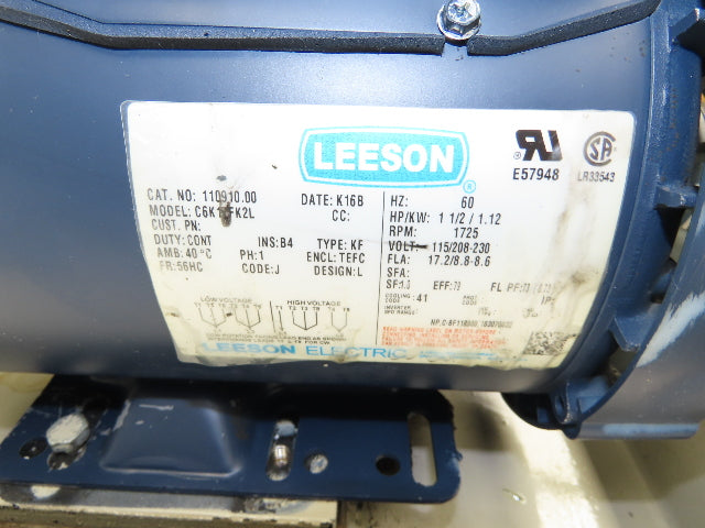 Tec Hackett F-2175-B Hydraulic Power Unit 10 Gallon 1.5GPM 3000PSI 1.5Hp 120V