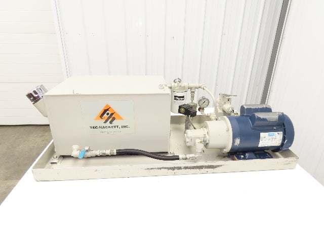 Tec Hackett F-2175-B Hydraulic Power Unit 10 Gallon 1.5GPM 3000PSI 1.5Hp 120V