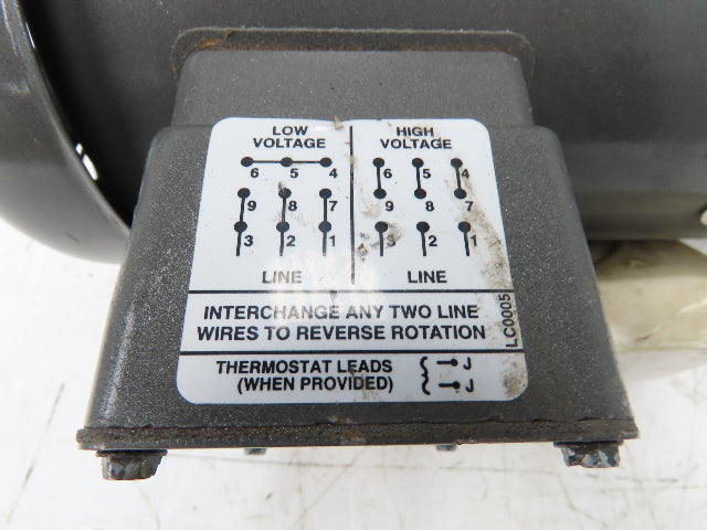 Baldor Reliance VM3561 Electric AC Motor 3Hp 1725rpm 230/460VAC 3Ph 56C TEFC