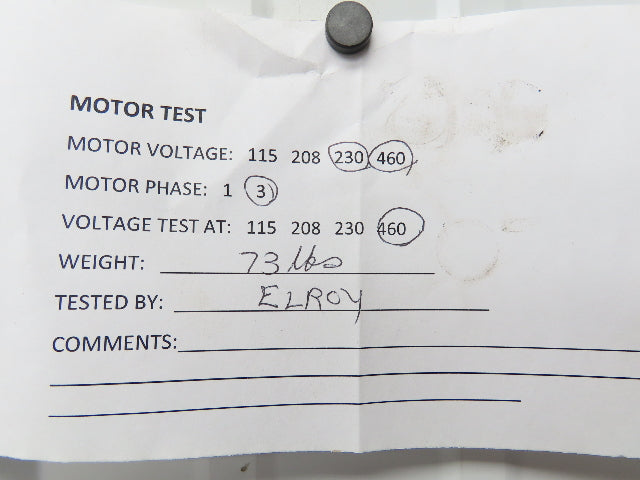Baldor M3615T Electric AC Motor 5Hp 1725rpm 230/460VAC 3Ph 184T TEFC