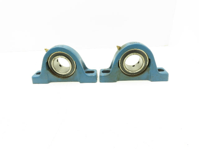 MB Mfg C25 2 Pillow Block Bearing 2" Bore 2 Bolt Mount Lot Of 2