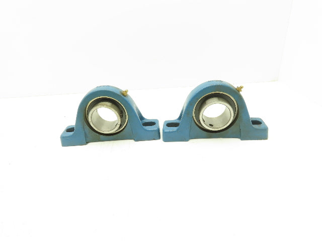 MB Mfg C25 2 Pillow Block Bearing 2" Bore 2 Bolt Mount Lot Of 2