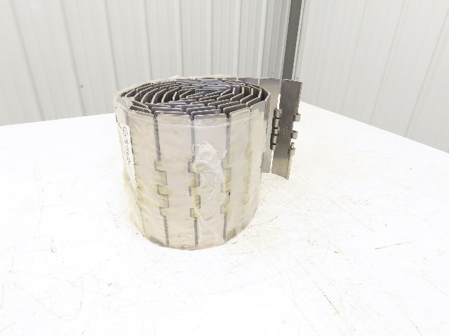 System Plast SSE 805-K 750 7.5" Stainless TableTop Straight Conveyor Chain 10'