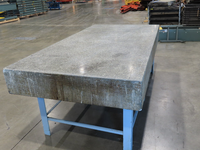 Challenger Granite Surface Inspection Plate Table 96x48x10" Grade B Type 8x4'