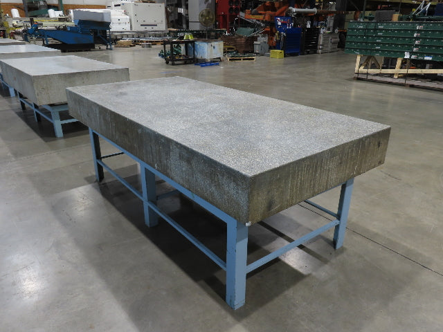 Challenger Granite Surface Inspection Plate Table 96x48x10" Grade B Type 8x4'