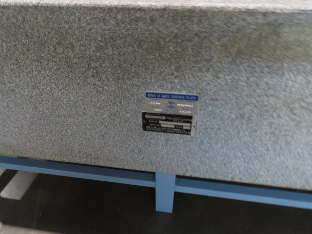 Rock of Ages Granite Surface Inspection Plate Table 96x48x14" Grade B Type 8x4'