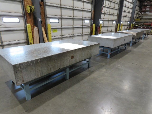 Rock of Ages Granite Surface Inspection Plate Table 96x48x14" Grade B Type 8x4'