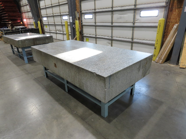 Rock of Ages Granite Surface Inspection Plate Table 96x48x14" Grade B Type 8x4'