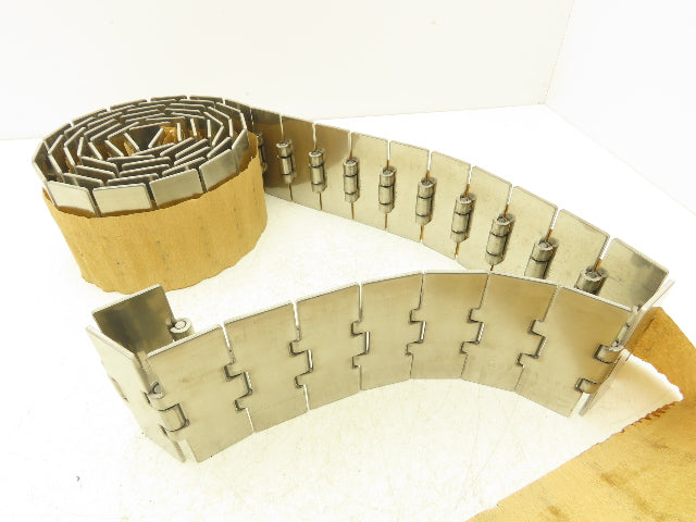 Rexnord SSC 812-K400 Opti-Plus 4" Stainless TableTop Straight Conveyor Chain 10'