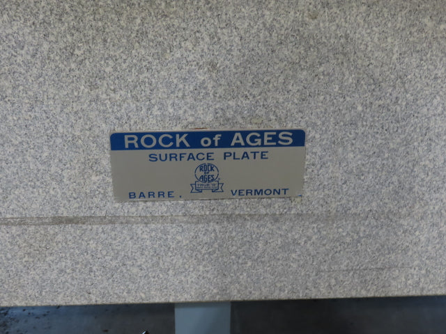 Rock of Ages Granite Surface Inspection Plate Table 96x48x14" Grade B Type 8x4'